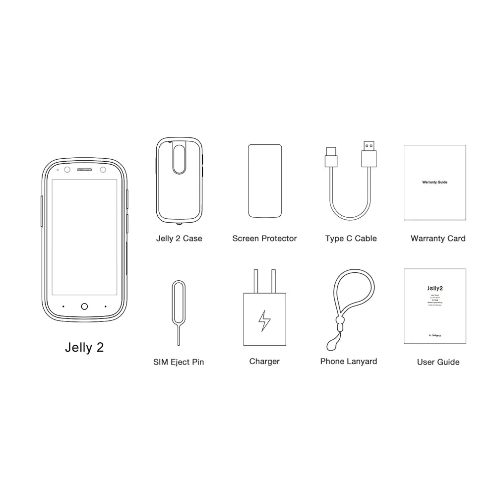 Unihertz Jelly 2 Mini Android 11 4G Smartphone 6GB 128GB