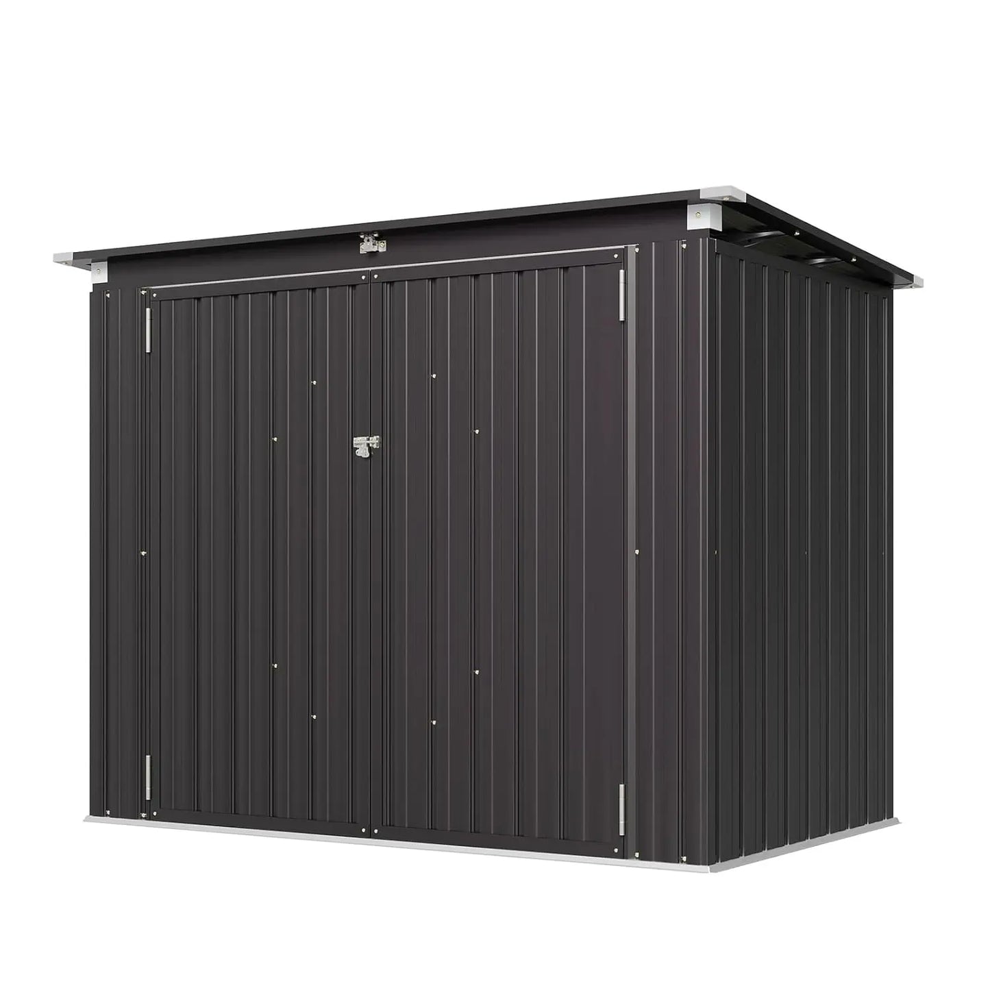 Metal Outdoor Storage Shed Waterproof Organizer For Bins And Tools