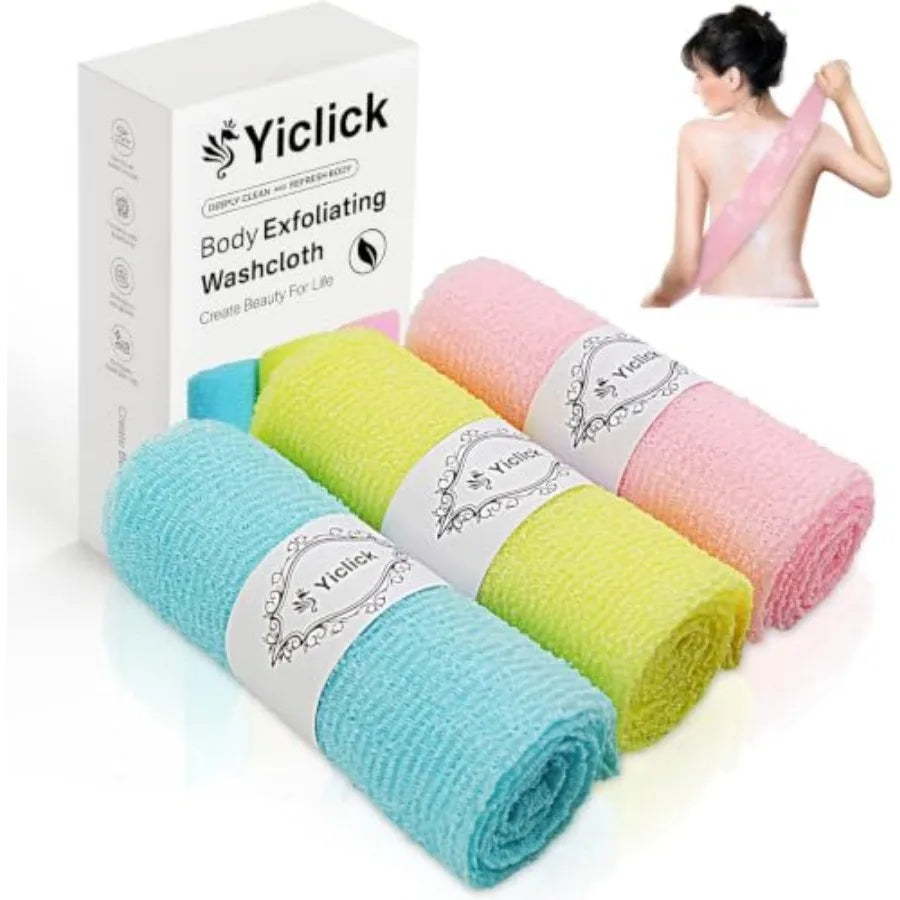 Exfoliating Washcloth Towel Body Exfoliation Back Scrubber Shower