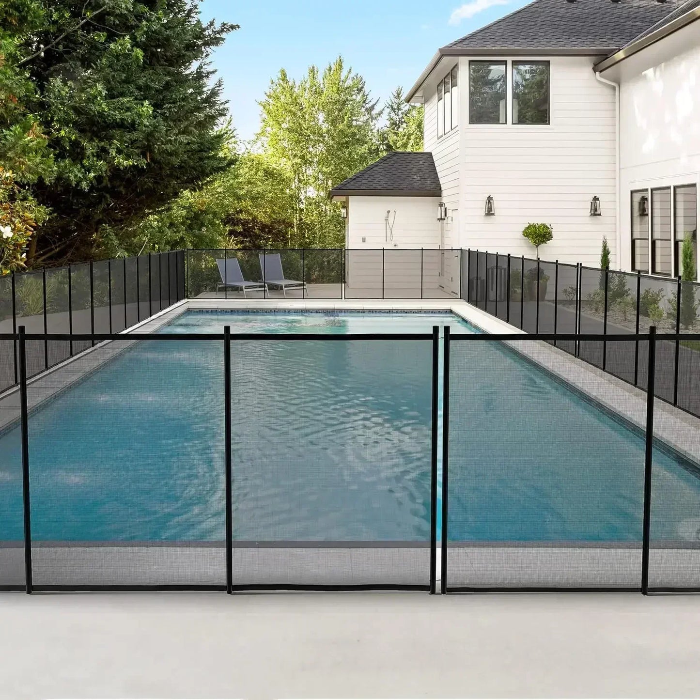 Mesh Pool Safety Fence For Above Ground Pools Outdoor Use