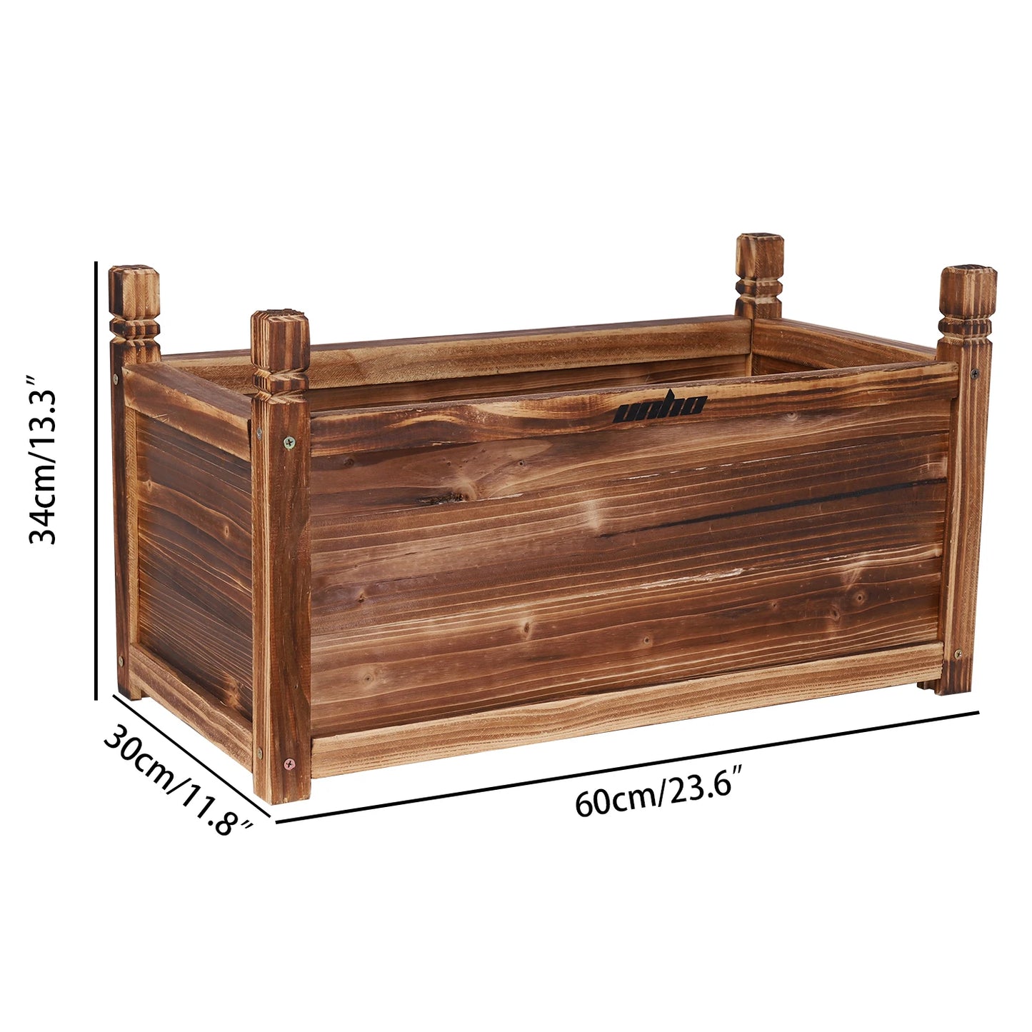 Premium Wooden Raised Flower Planter For Indoor Outdoor Gardening