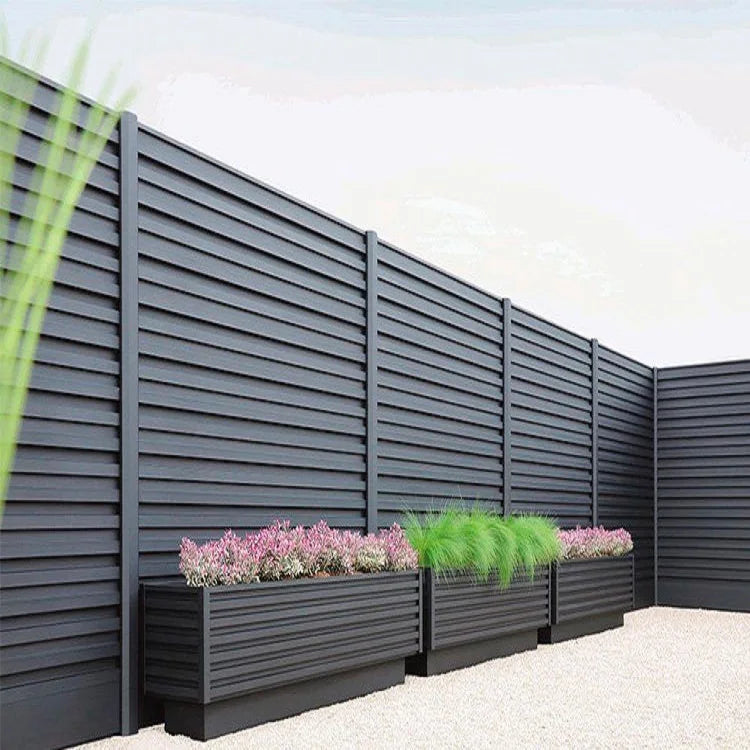 Modern Aluminum Privacy Louver Fence Panels For Outdoor Gardens