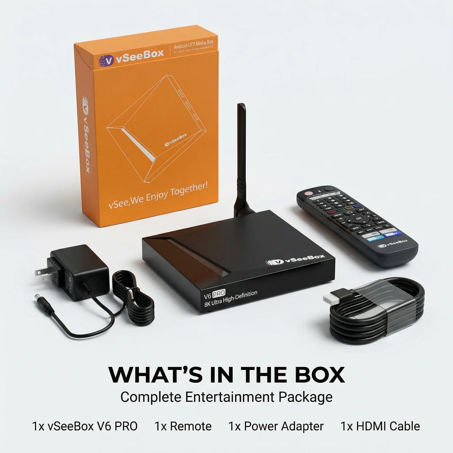 VSeeBox V6 Pro Android TV Box 4GB RAM 32GB Storage