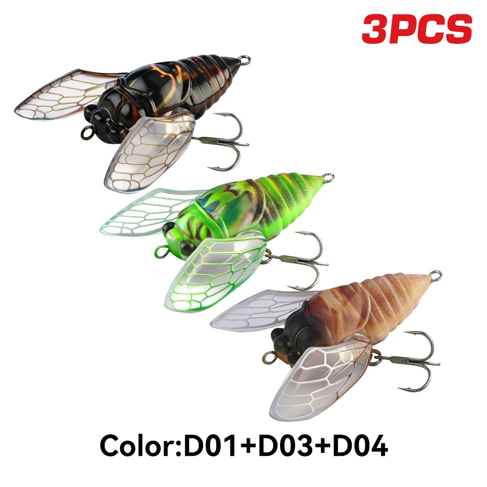 Kingdom Cicada Fishing Bait Topwater Bionic Insect Lure
