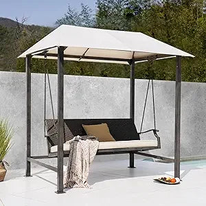 RBXC Grand Patio Swing Chair With Canopy