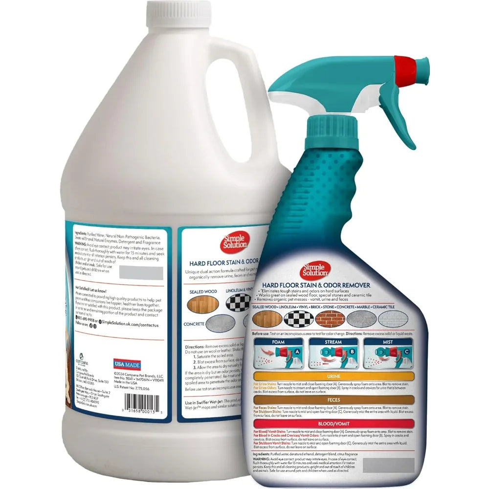 XMSJ Pet Stain And Odor Remover For Hard Floors Enzyme Cleaner