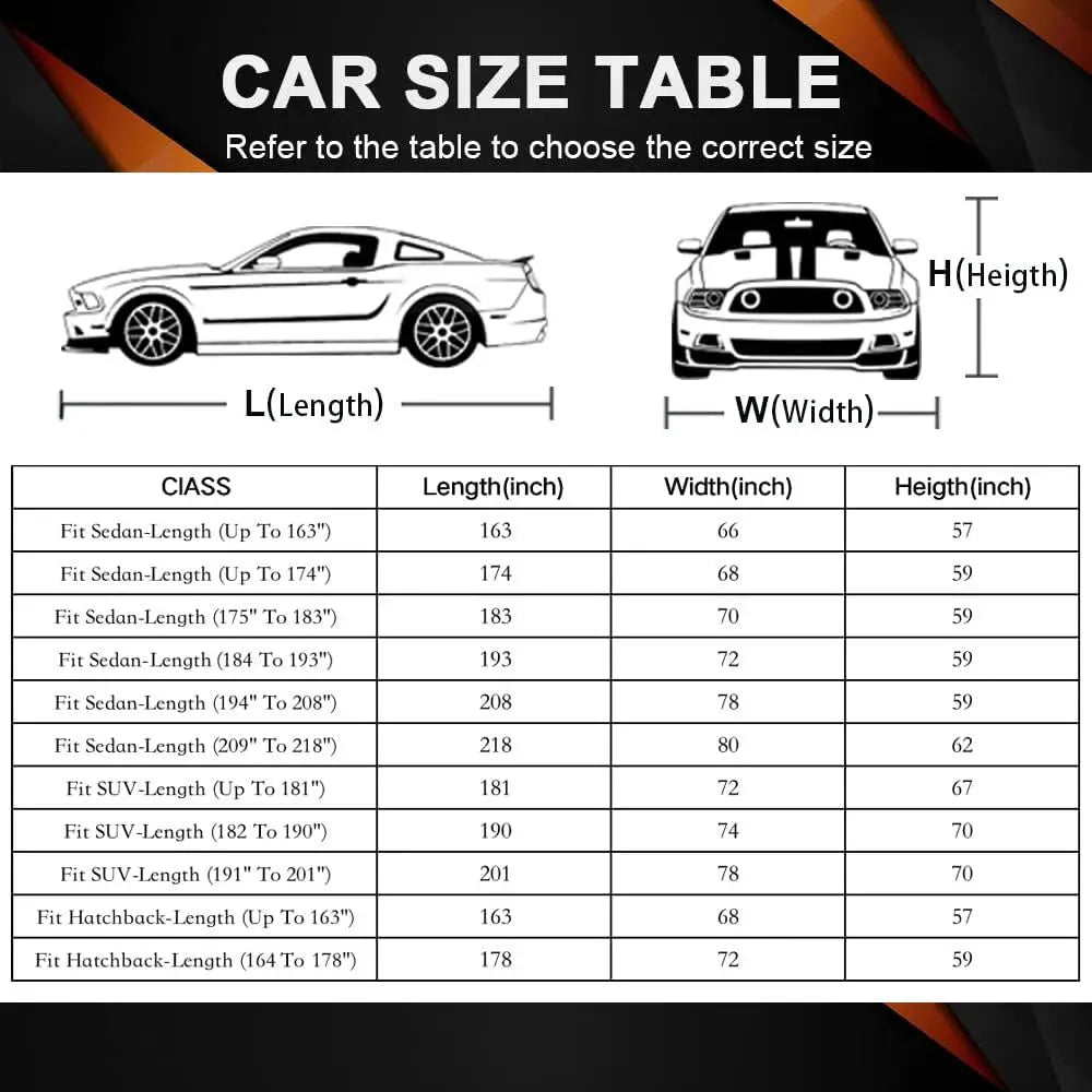 Universal All Weather Waterproof Polyester Car Cover