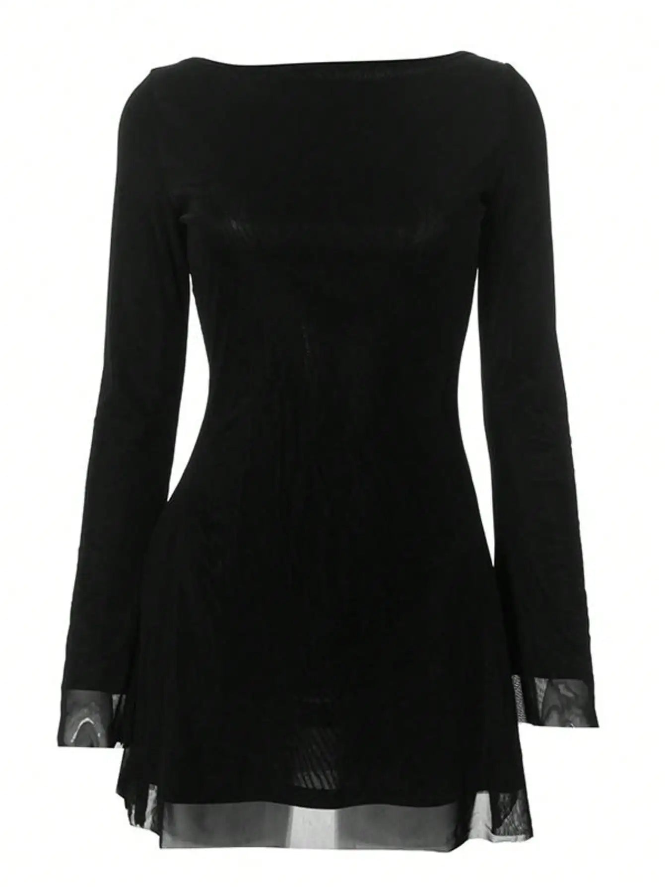 Women Long Sleeve Bodycon Mini Dress Suitable For Club Parties
