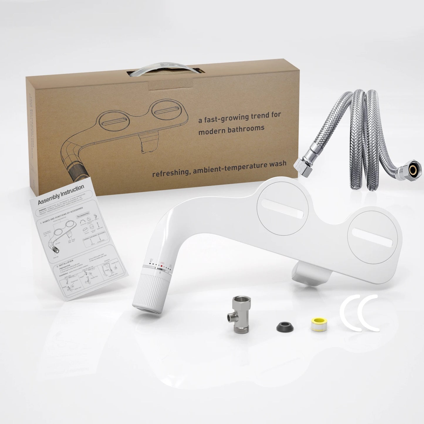 SAMODRA Bidet Non Electric Toilet Attachment With Brass Inlet