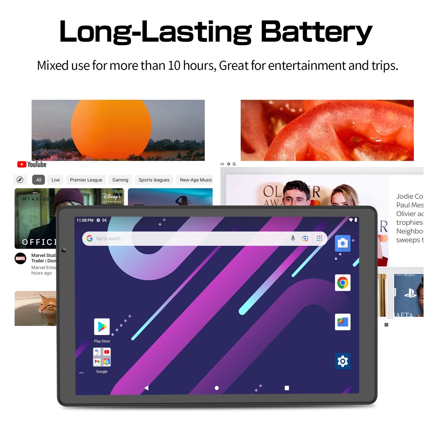 PRITOM Android Tablet 14 Quad Core 1.6GHz 32GB ROM WiFi