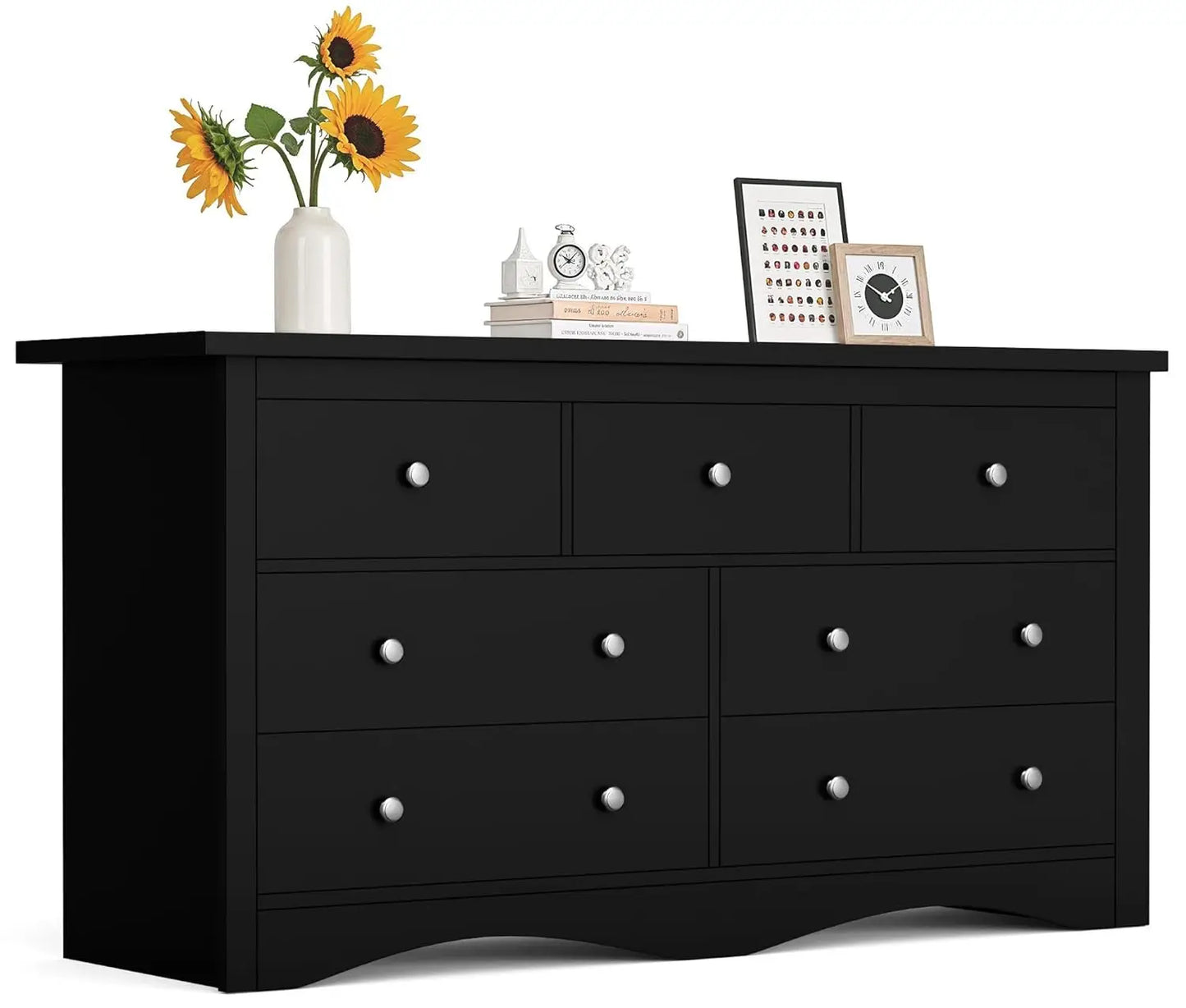 Dresser With TV Stand And Storage Drawers For Bedroom