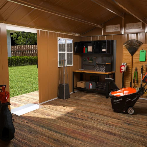 Heavy Duty Metal Storage Shed With Windows Lockable Doors Ventilation