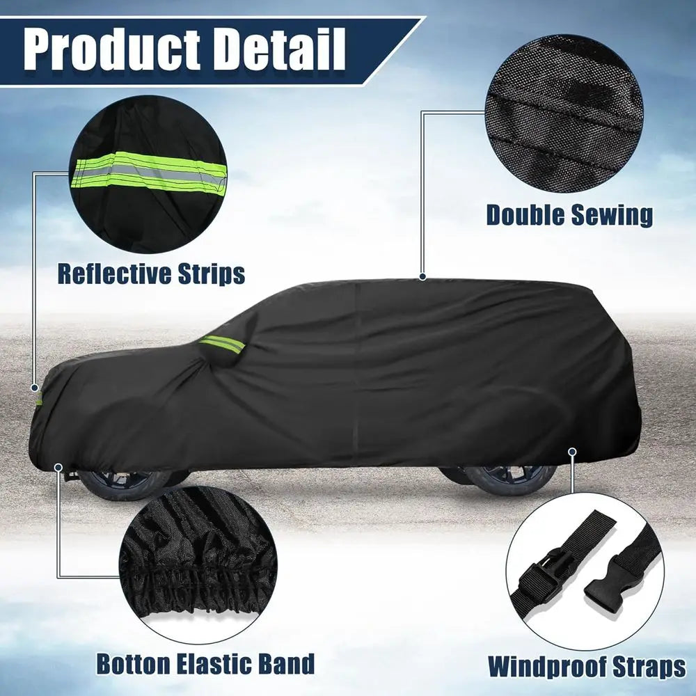 Outdoor All Weather Car Cover With Zipper And UV Protection