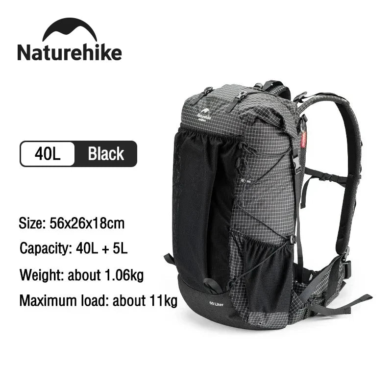 Naturehike All Seasons Waterproof Mountain Backpack With Rain Cover