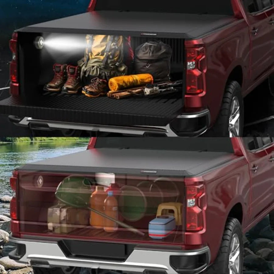 Soft Quad Fold Truck Tonneau Cover Compatible With Dodge Ram