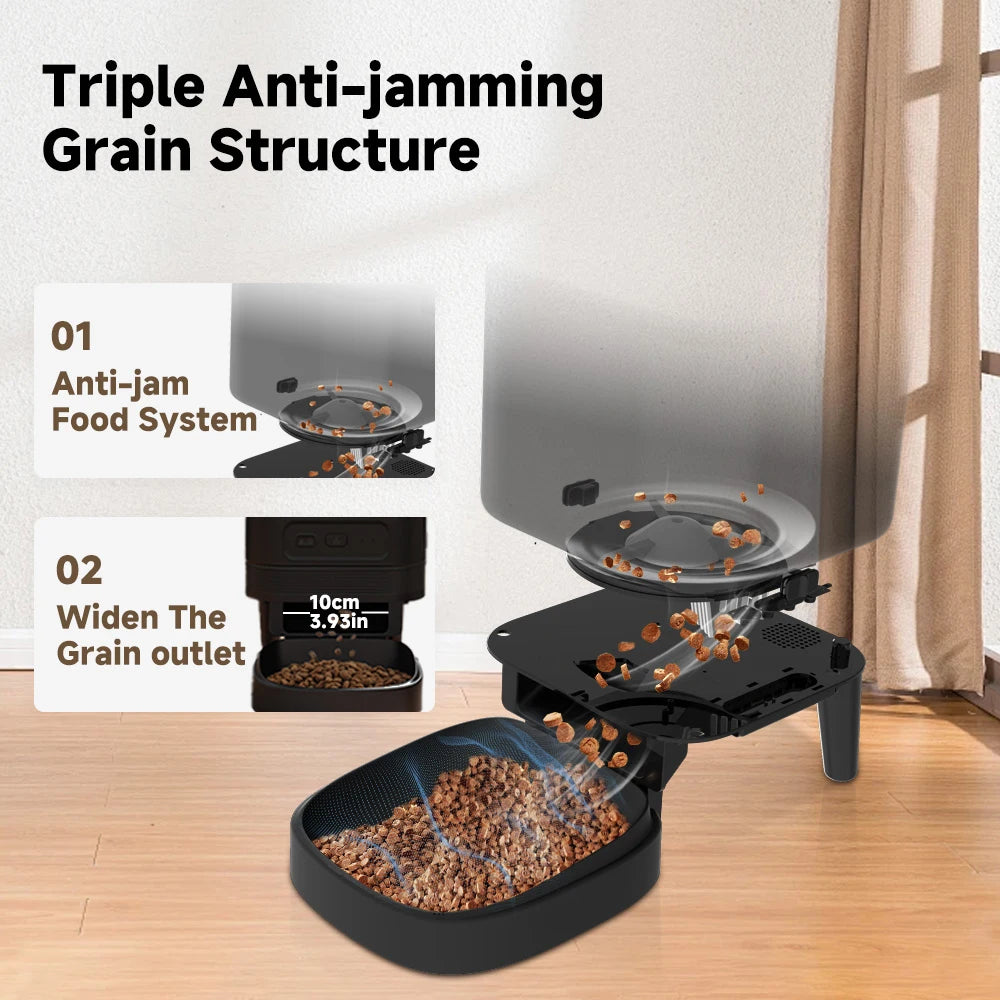 Nityers Automatic Cat Feeder With HD Camera Night Vision WiFi
