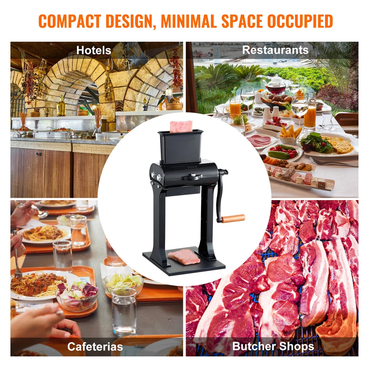 Succebuy Manual Meat Tenderizer Heavy Duty Stainless Steel Machine