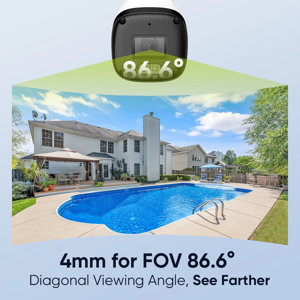 Sannce 8CH 3MP PoE Security Camera System With Smart NVR