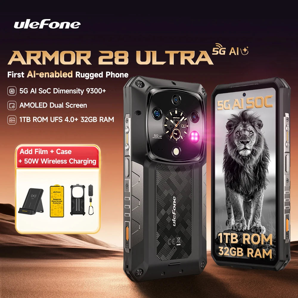 ULEFONE Armor 28 Ultra 5G Ruggedized 1TB ROM 32GB RAM