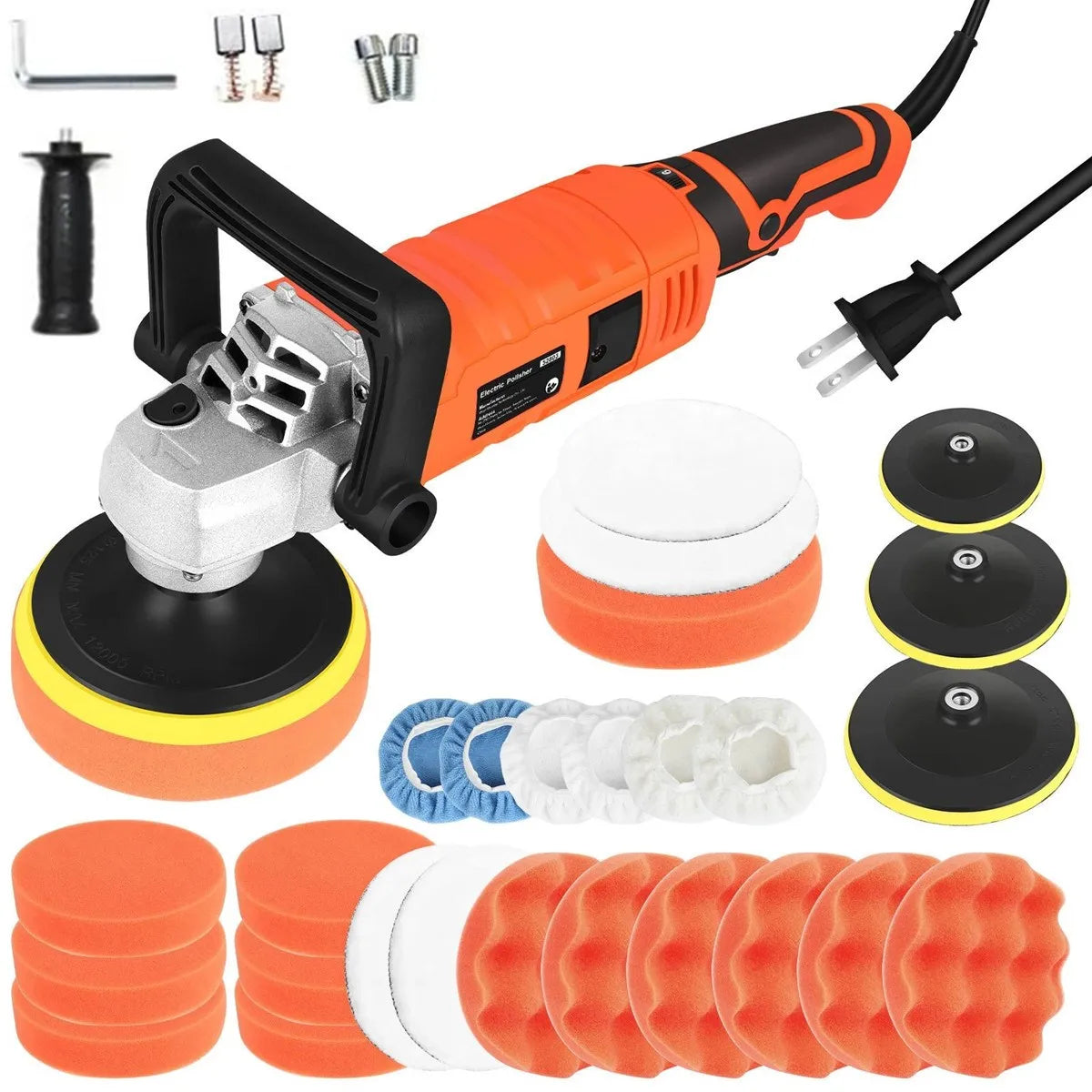 Rotary Car Polisher Buffer With Variable Speed For Auto Detailing