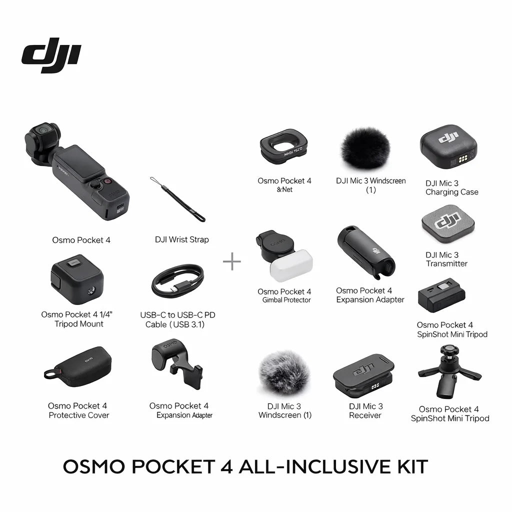DJI Osmo Pocket Creator Combo Gimbal And DJI Mic 3