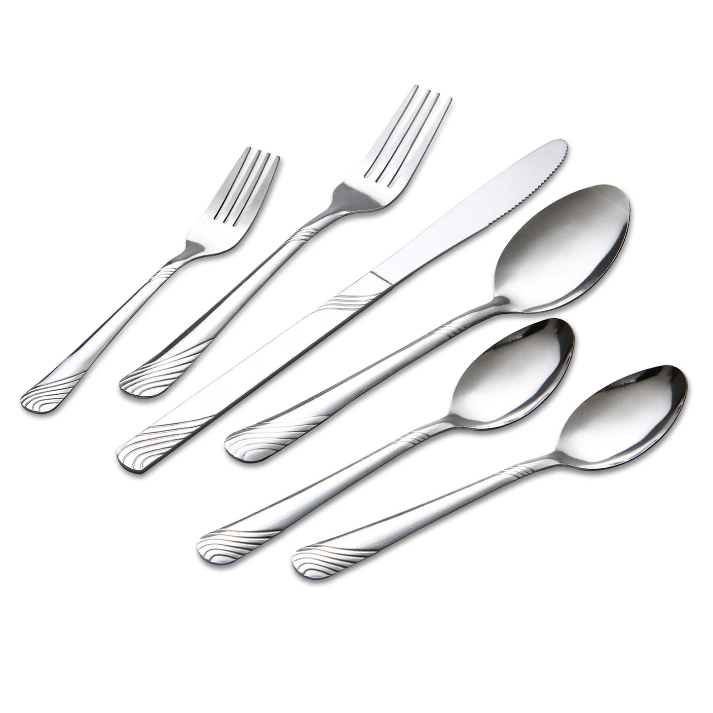 HANSMART Stainless Steel Flatware Set For Everyday Dining Essentials