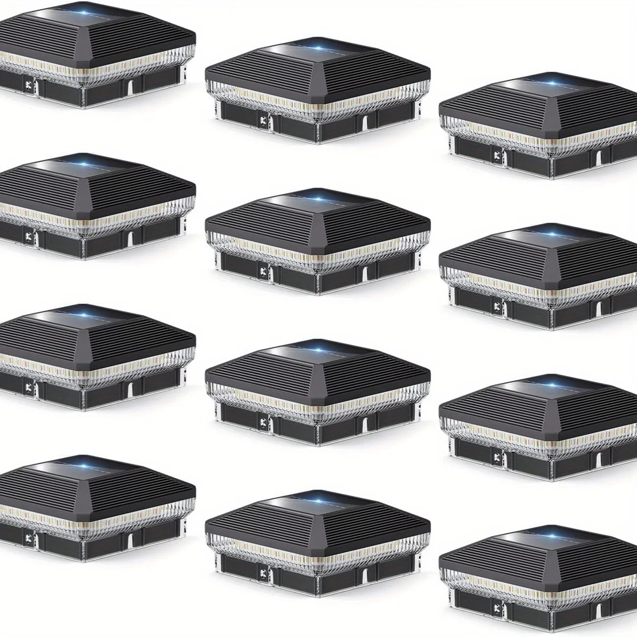 Automatic Solar Post Lights For Outdoor Fence Lighting