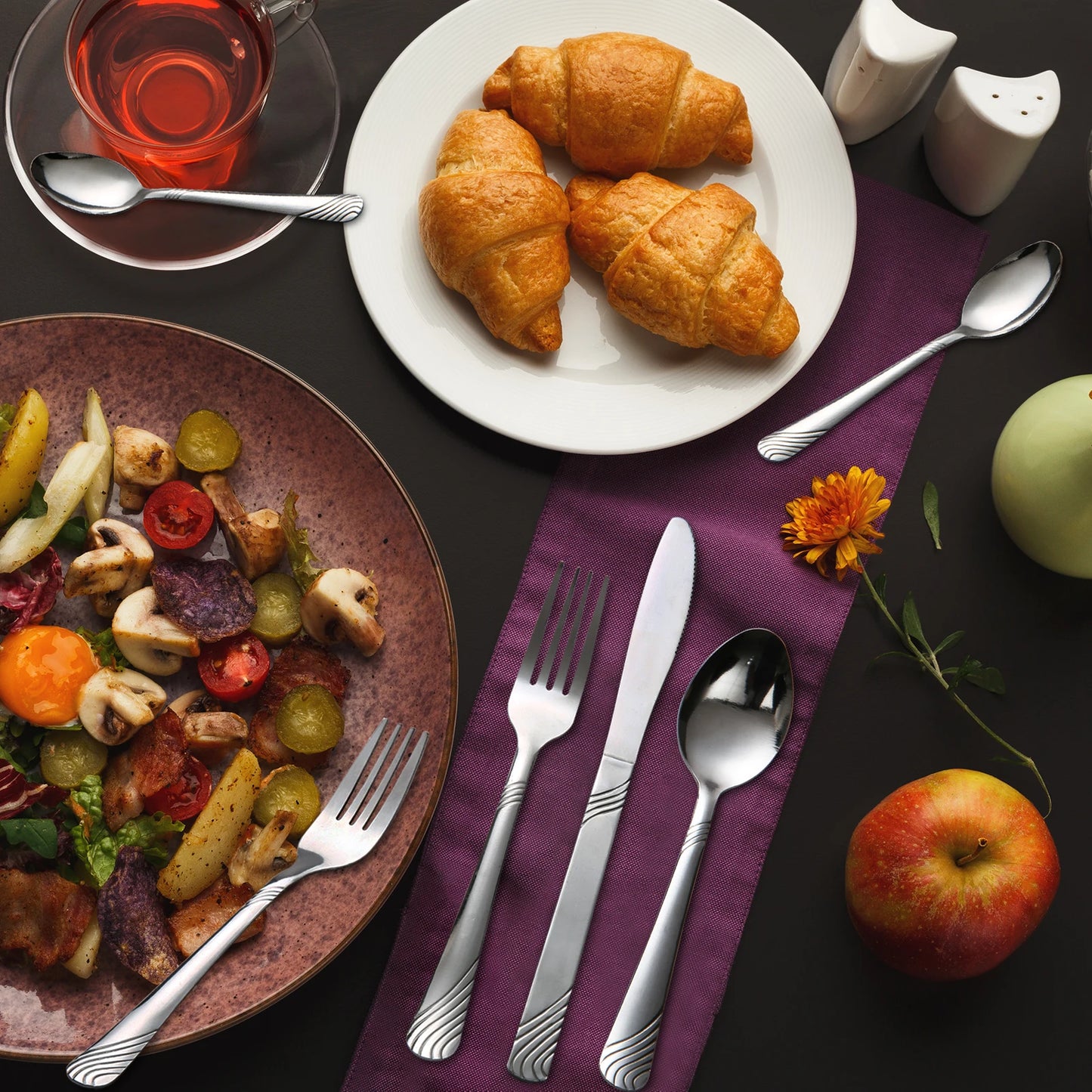 HANSMART Stainless Steel Flatware Set For Everyday Dining Essentials