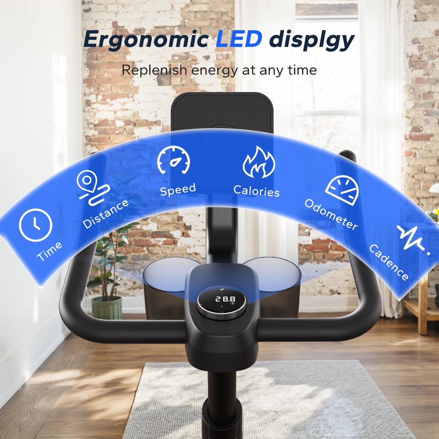 MERACH Magnetic Indoor Exercise Bike With Brake Pad And Exclusive App