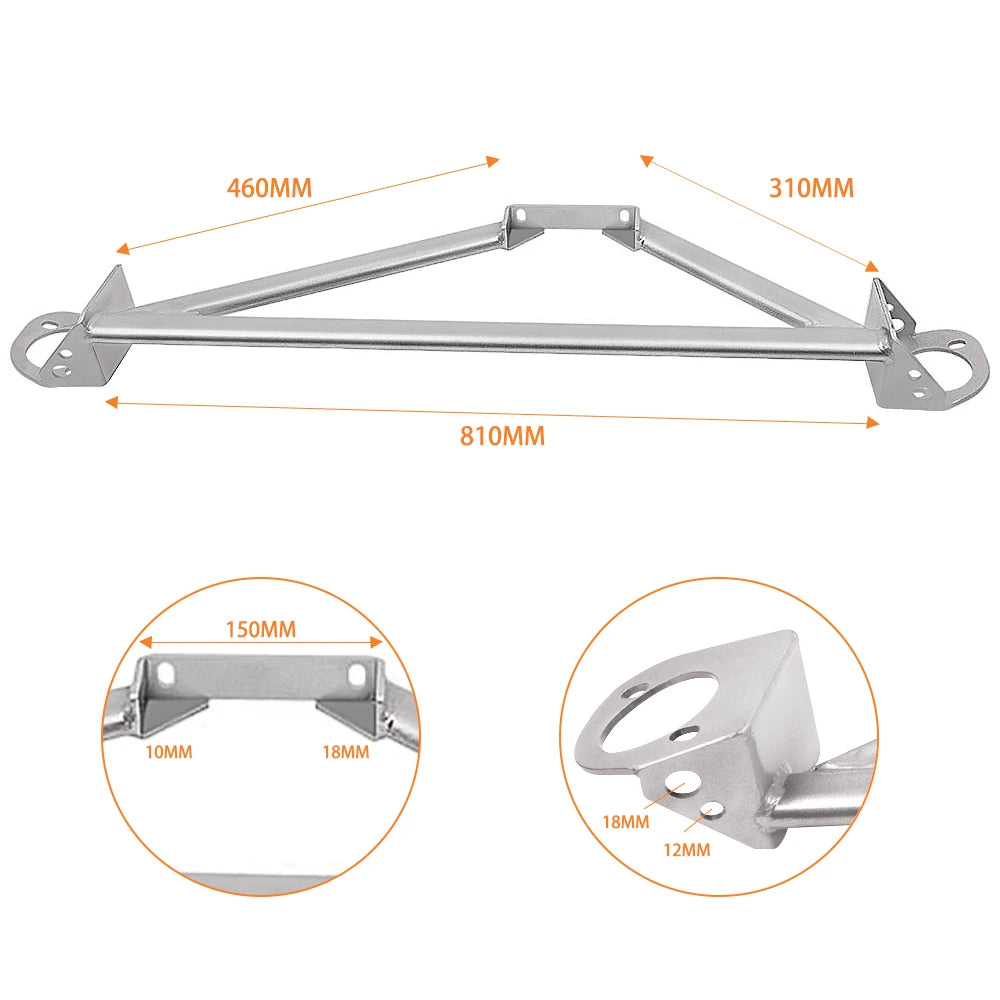 MXR Front Upper Strut Bar Brace For Honda CRX Del Sol Direct Replacement