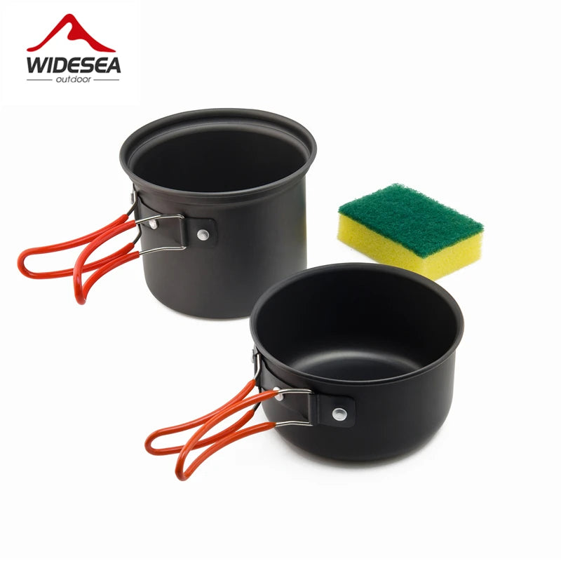 Widesea Ultralight Aluminum Alloy Camping Cookware And Utensil Set
