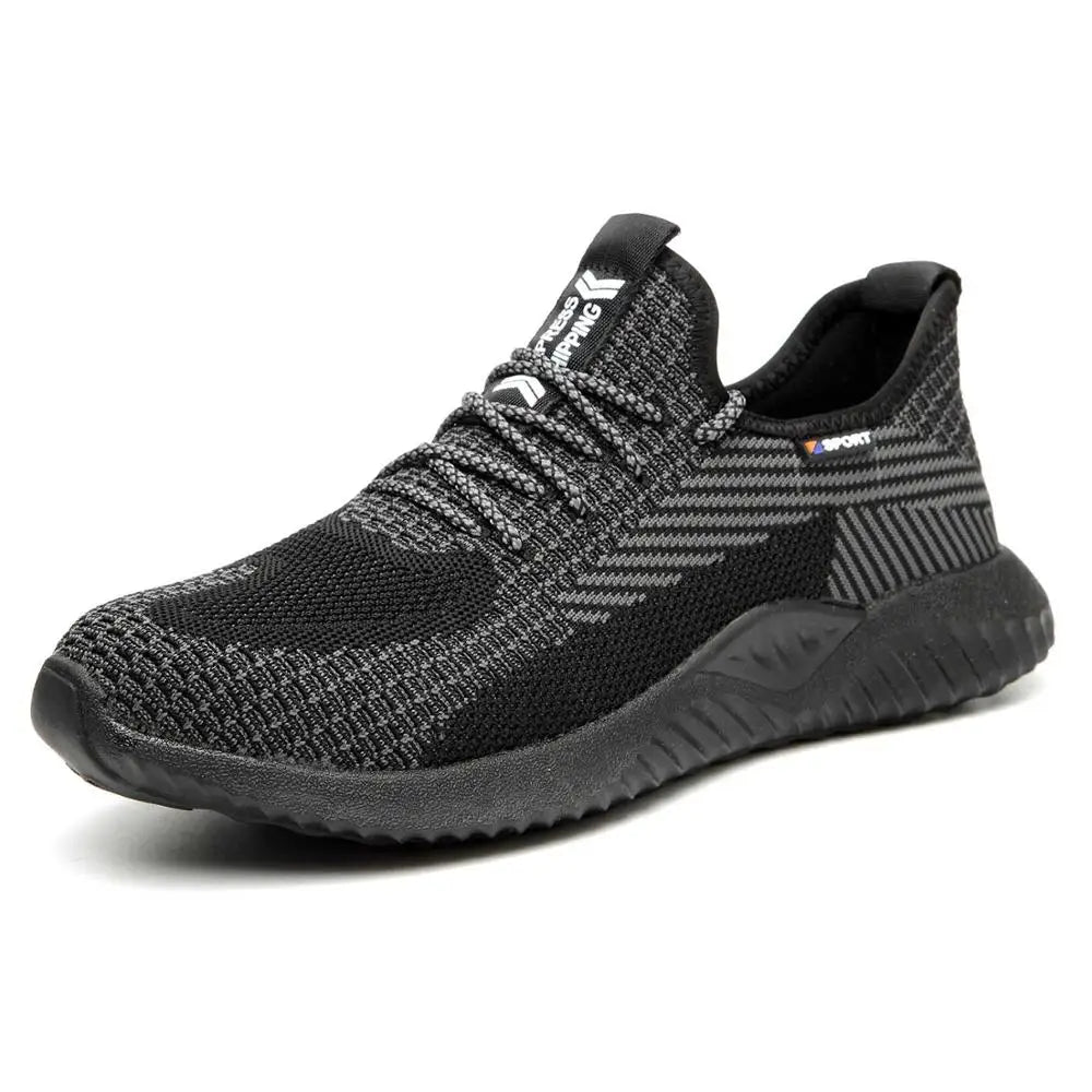 SUADEX Men Steel Toe Safety Work Shoes Lightweight Comfortable Antislip