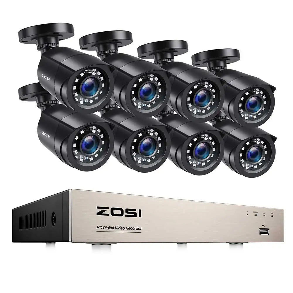 Zosi 8ch 1080p Security Camera System With AI Detection Dvr