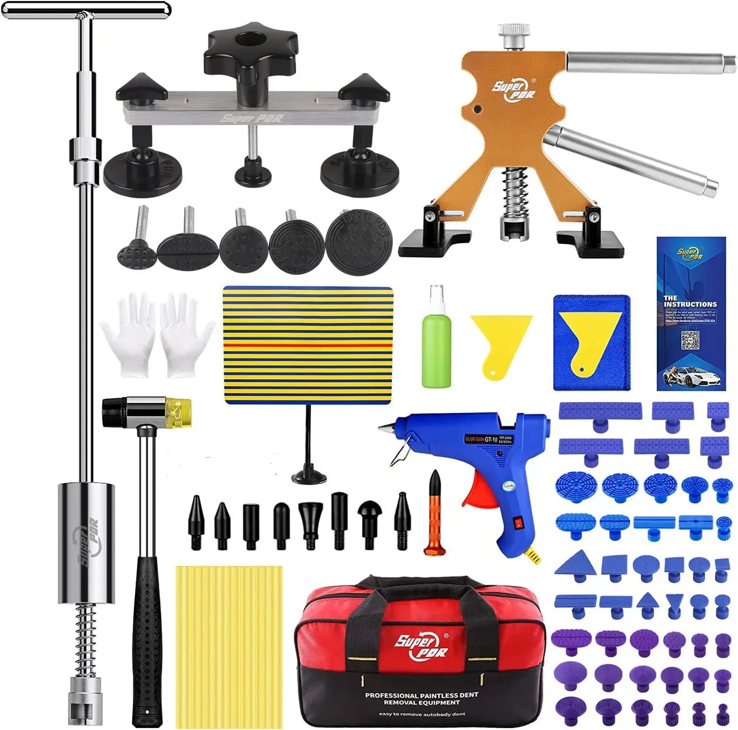 PDR Paintless Dent Removal Tool And Garage Repair Kit