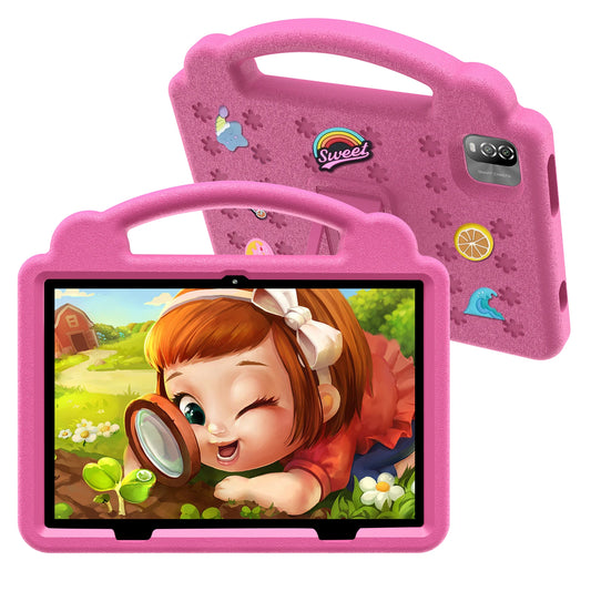 PRITOM Kids Tablet Android 15 QuadCore Parental Control 64GB ROM