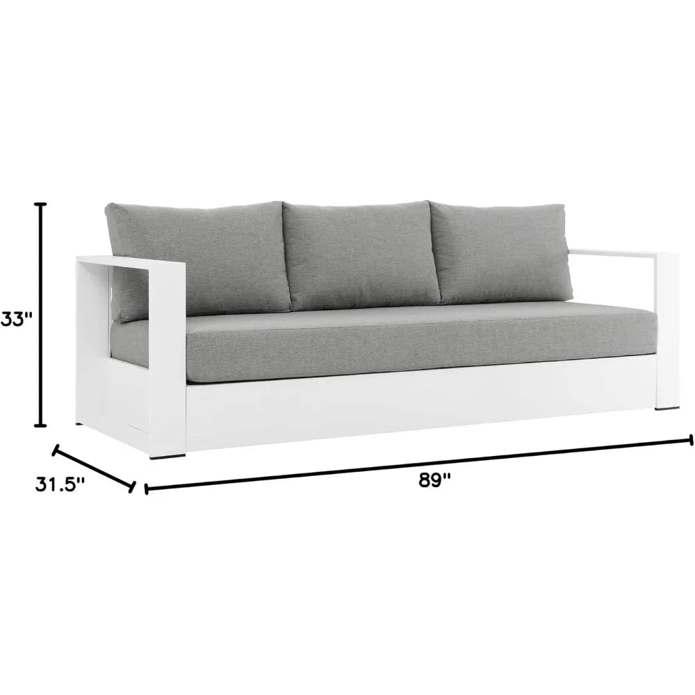 Tahoe Aluminum Outdoor Patio Sofa For Modern Outdoor Living