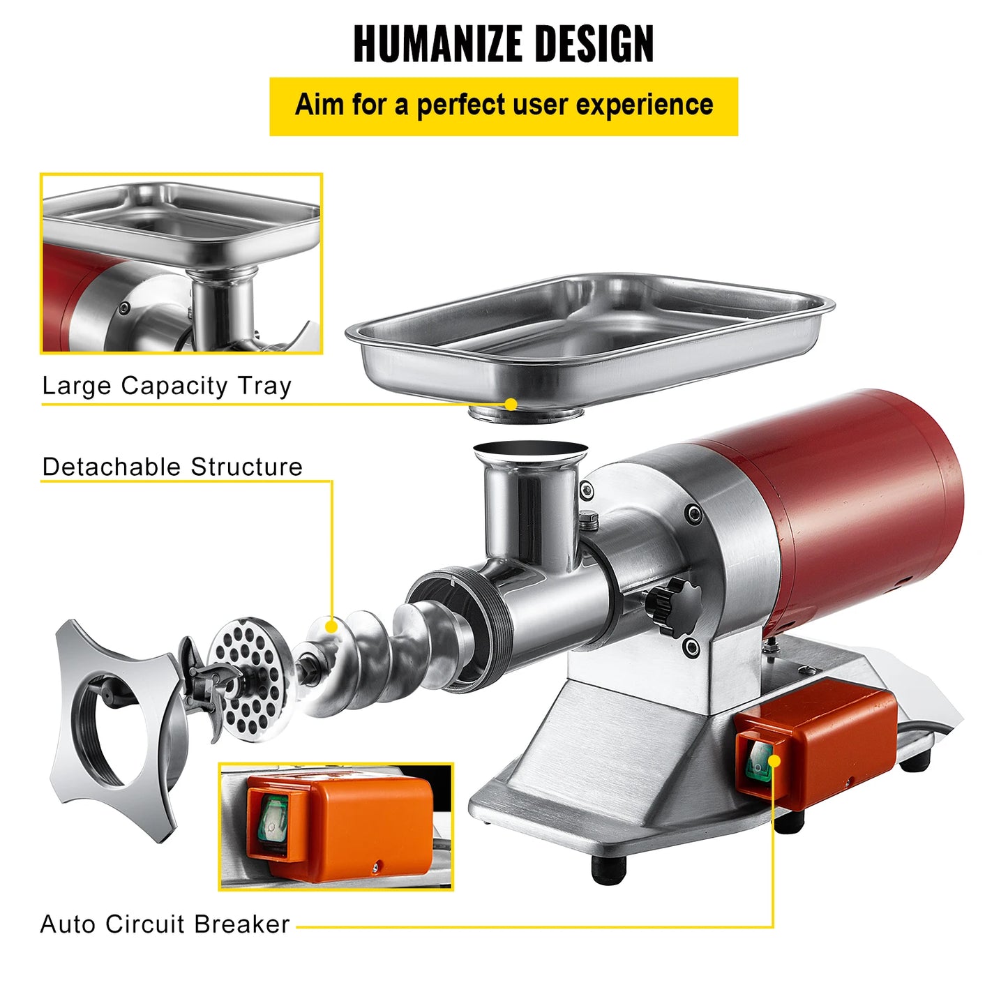 Succebuy Electric Meat Grinder 250Kg/H 300Kg/H Commercial