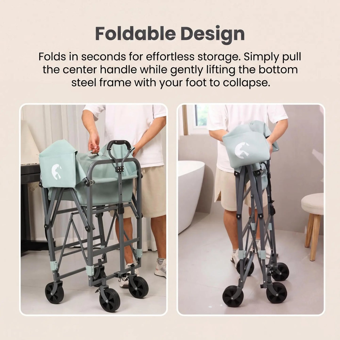 HiMISS Foldable Dog Bath Tub For Small And Medium Dogs