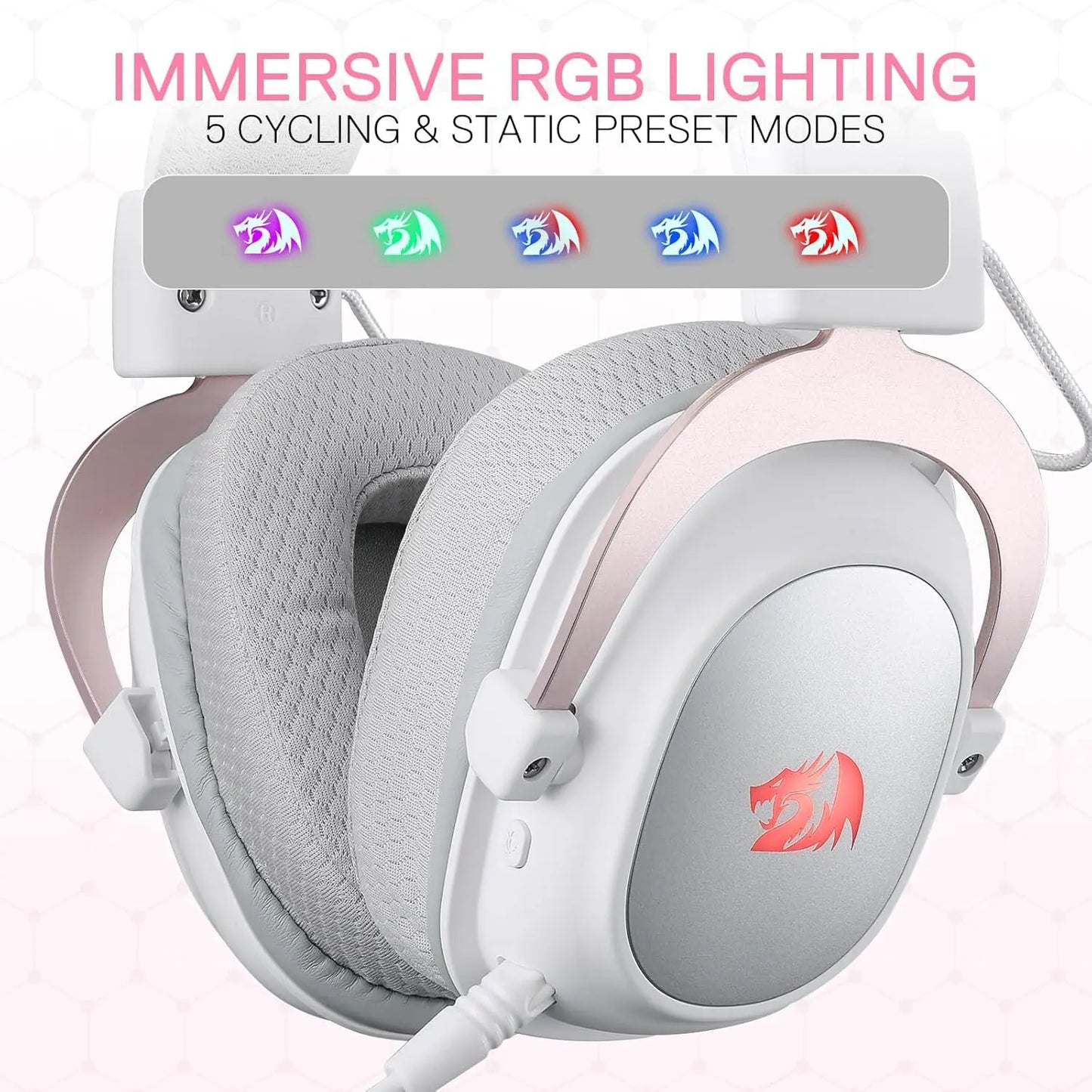 Redragon H510 PRO 7.1 RGB Surround Sound Gaming Headset