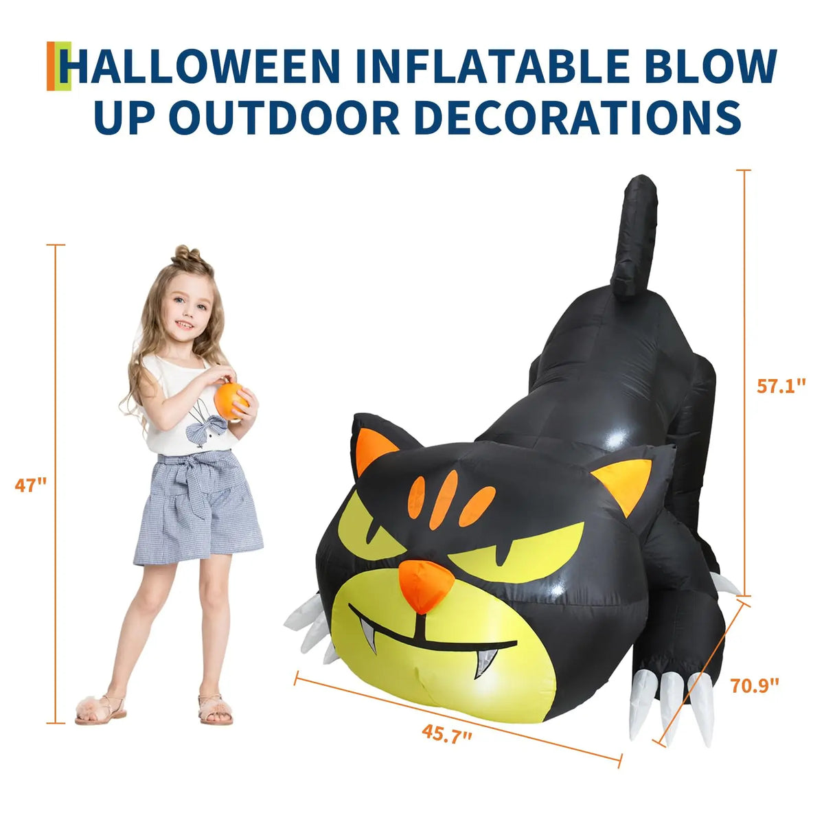HiMISS Halloween Inflatable Outdoor Decoration With LED Lights