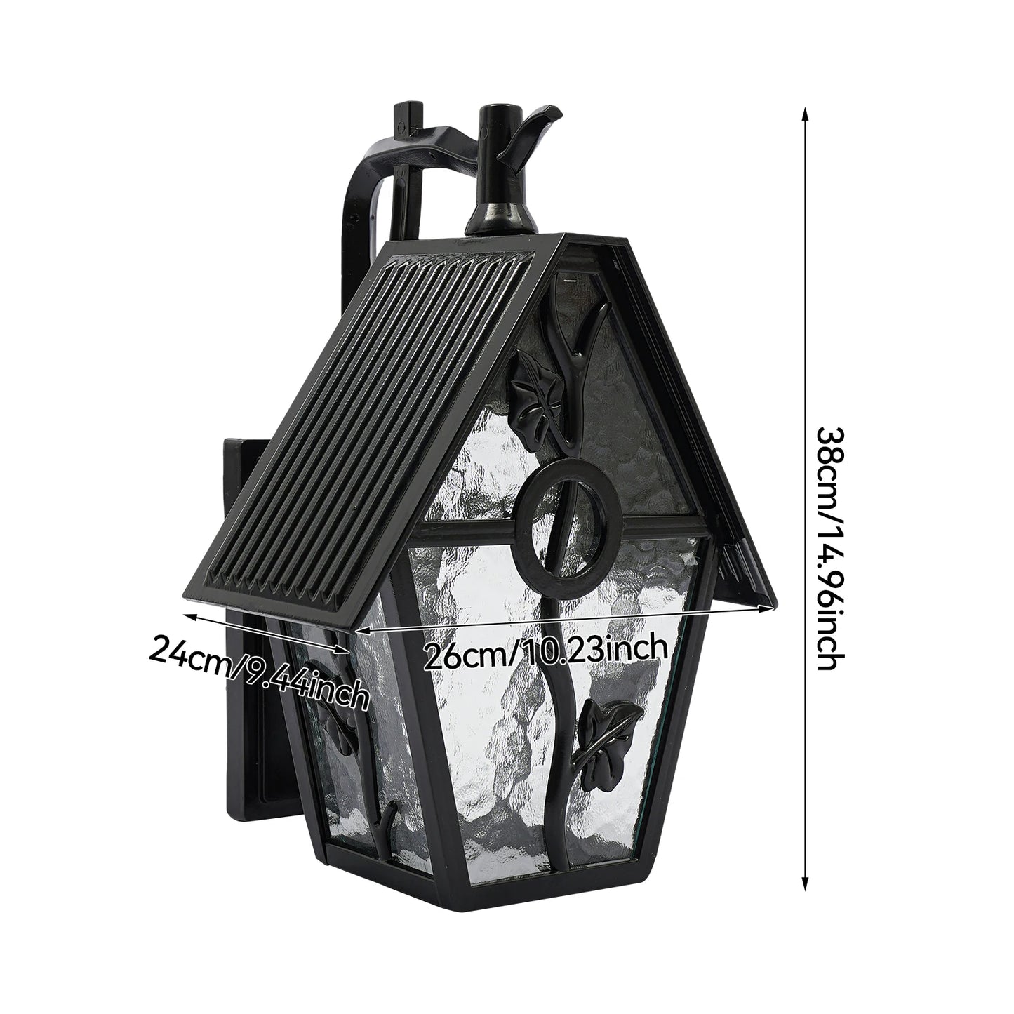 Wall Lamp Porch Light European Style Flower House Shape E26 Base