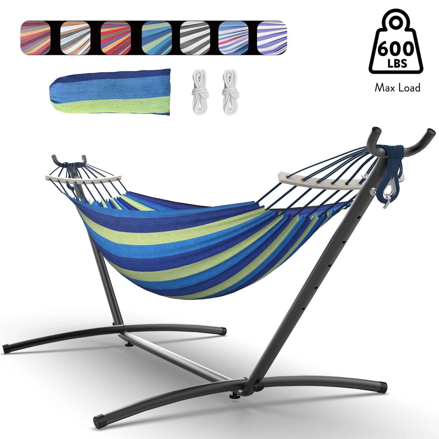 Gyroor Adjustable Stand Hammock 600lb Capacity Outdoor Relaxation