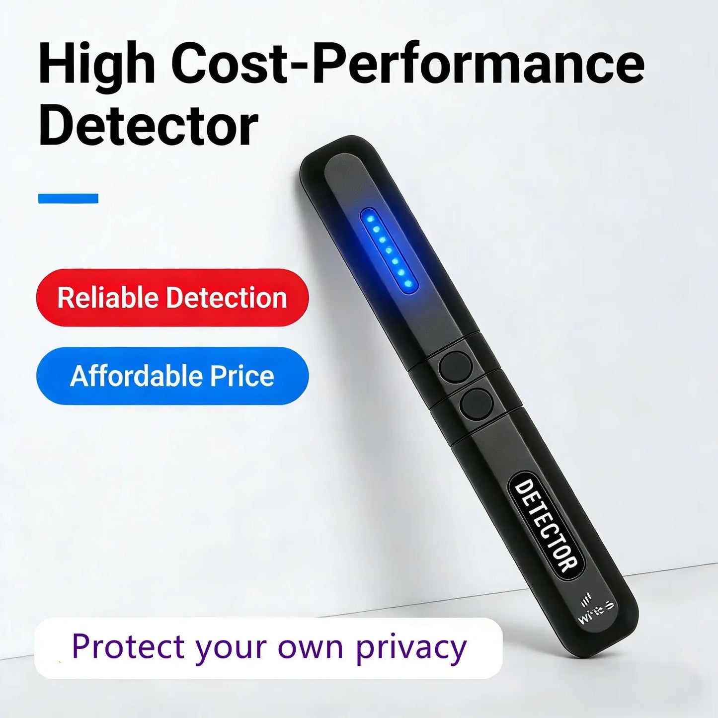 YJ1 Privacy Detector With Emergency Lighting Anti Eavesdropping Portable Battery
