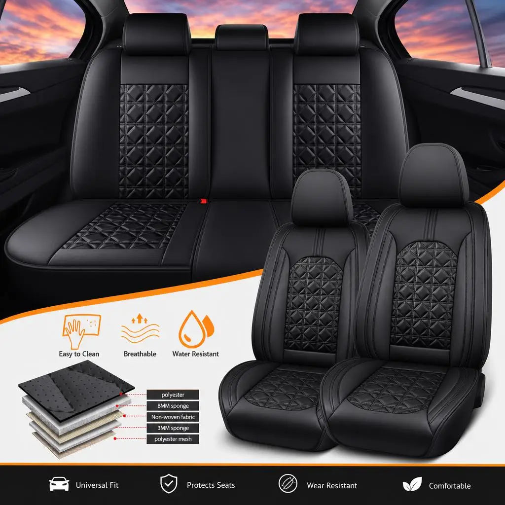 Premium Universal PU Leather Car Seat Covers For Chevrolet