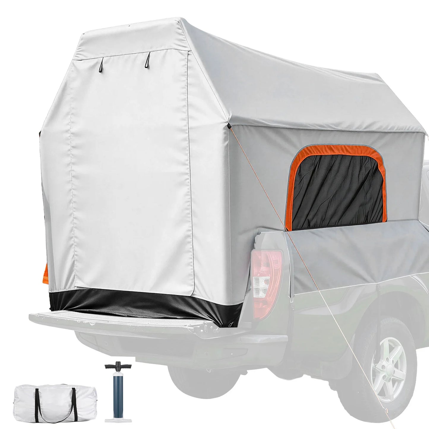 SucceBuy Inflatable Truck Bed Tent With Breathable Mesh Windows