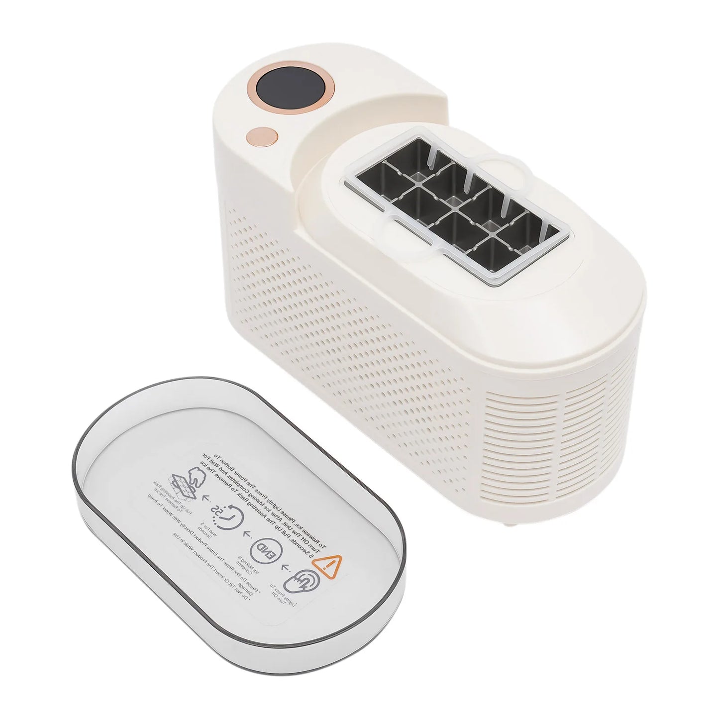Bymaocar Portable Ice Maker 120W 12V Countertop Ice Machine