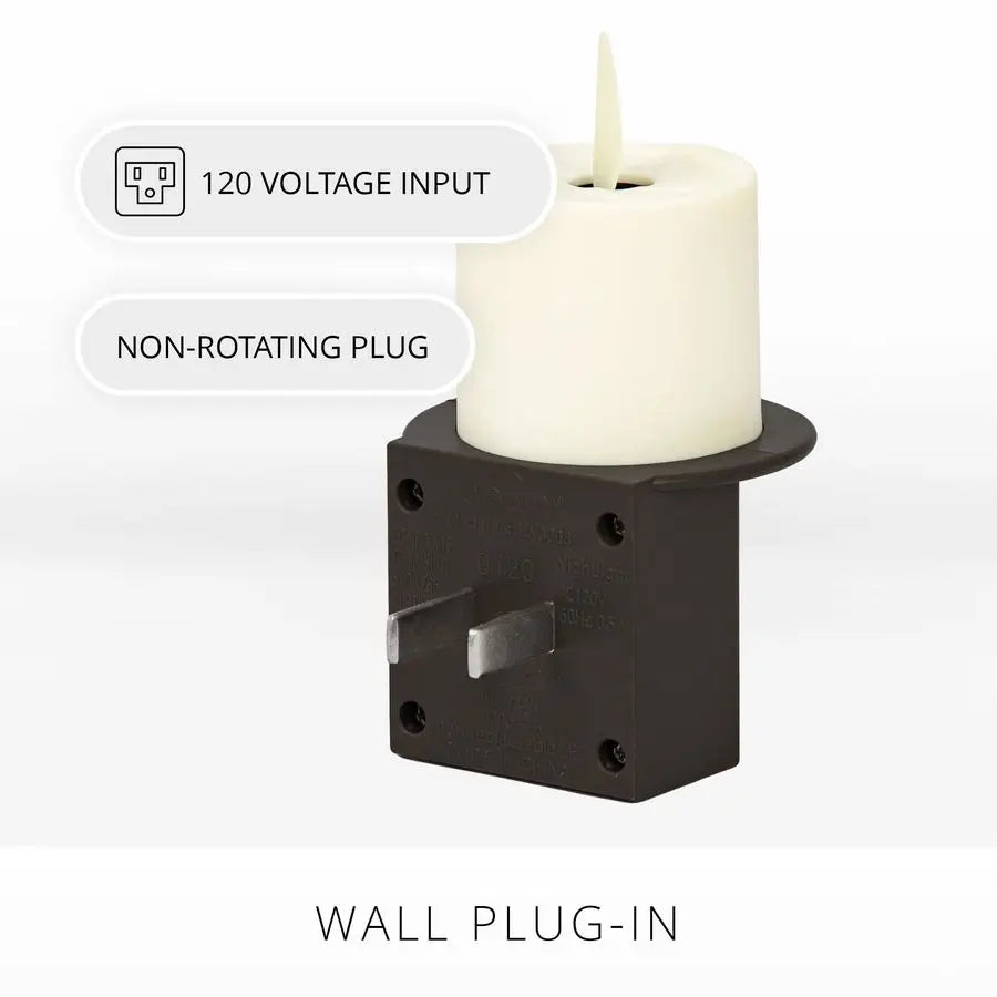 Flameless Candle Nightlight With Dusk to Dawn Sensor Plug LED