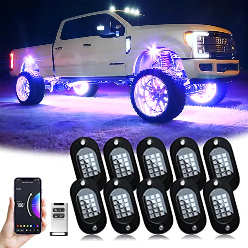 Yilaie 12V LED Underbody Chassis Lights With App Control