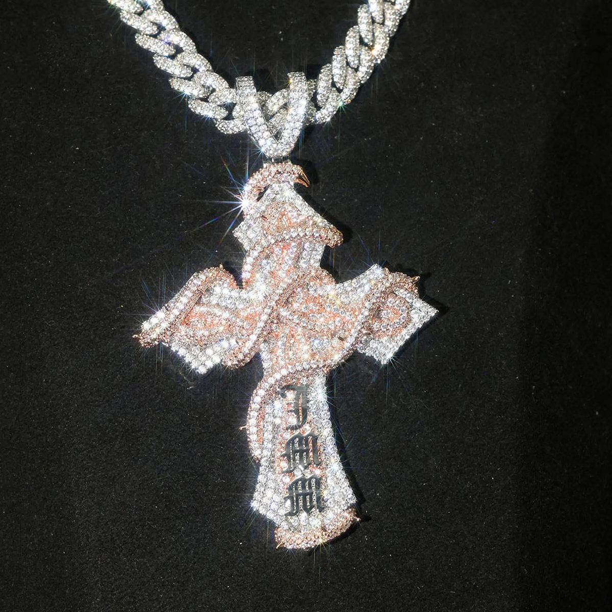 LYEE CYEE Zircon Cross Religious Pendant Fine Jewelry Gift