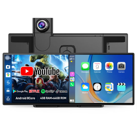 Imagebon Android 14 Dashcam With Carplay And GPS Navigation
